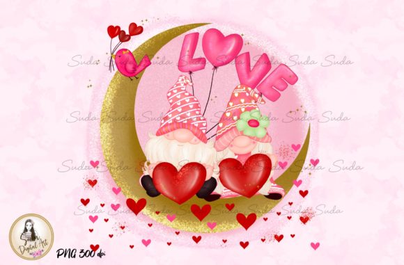 Download The Moon Valentine’s Day Sublimation - Valentine Collection