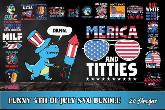 Download Patriotic Funny 4th of July SVG Bundle - July Collection