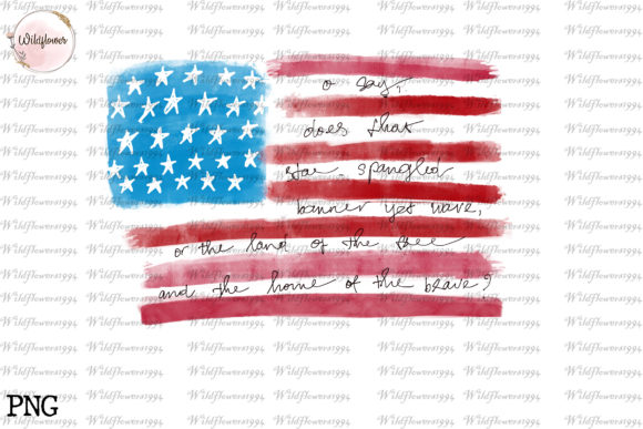 Download USA Flag,4th of July Printable PNG Print - July Collection