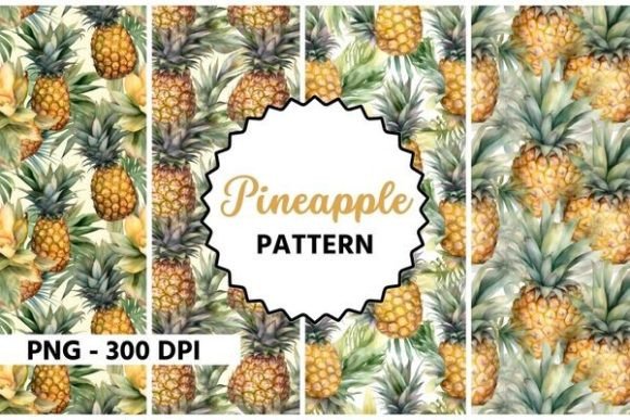 Download Pineapple Pattern Watercolor - Pineapple pattern Collection