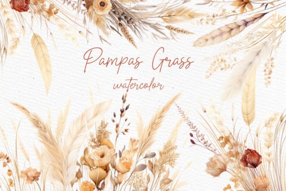 Download Boho Flowers Clipart Pampas Grass Png - Boho flowers Collection
