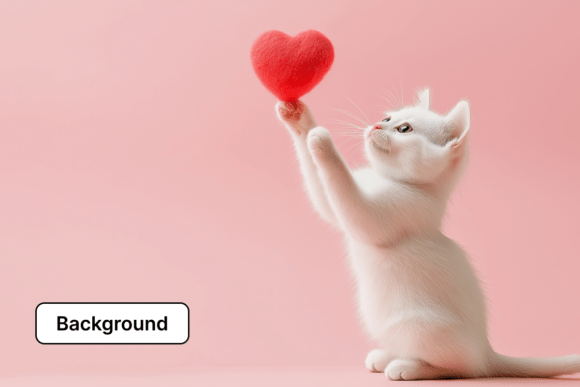 Download Cute Valentine's Day Cat Background - Valentine Collection