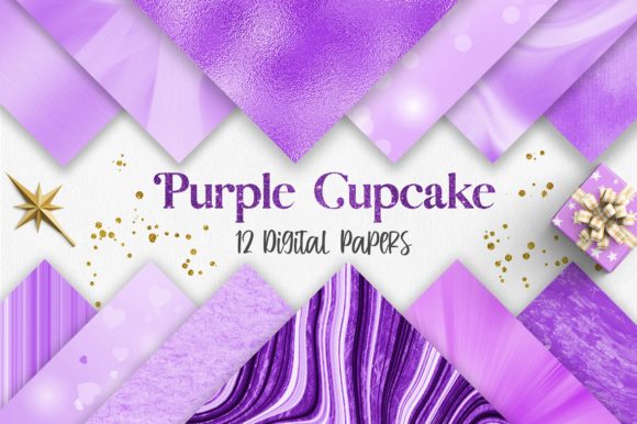 Download Purple Cupcake Background Digital Papers - Cupcake background Collection