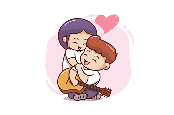 Download Hand Draw Valentine's Day Couple - Valentine Collection