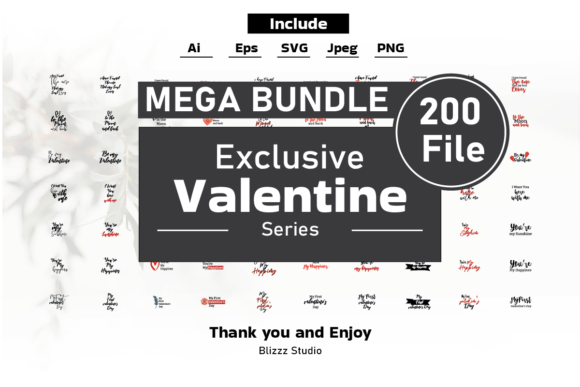 Download Valentines Sublimation Mega Bundle Vol 1 - Valentine Collection