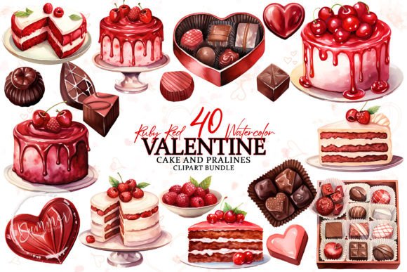 Download Valentines Day Cakes &amp; Pralines Boutique - Valentine Collection