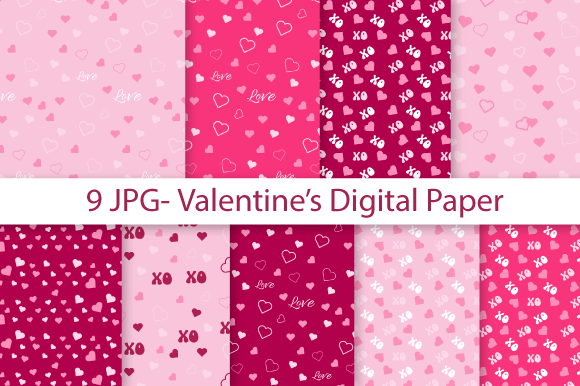 Download Valentine Digital Paper - Valentine Collection