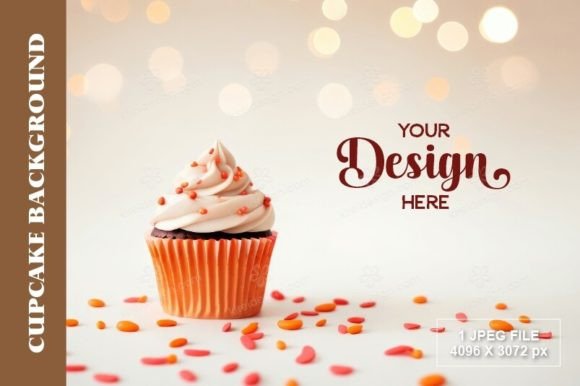 Download Cute Fall Cupcake Background 02 - Cupcake background Collection