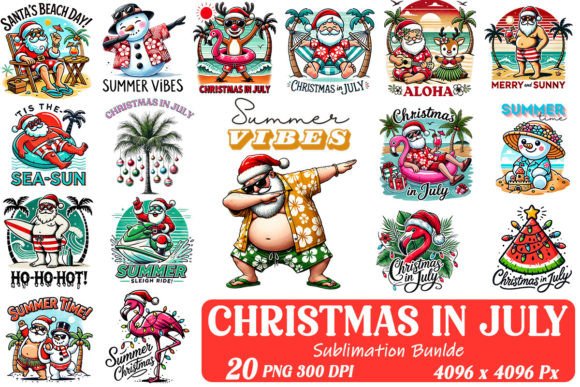 Download Christmas in July Sublimation Bundle - July Collection